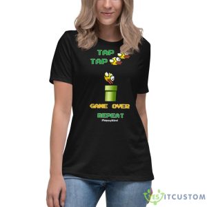 Flappy Bird Game Over Funny Shirt - Women's Relaxed Short Sleeve Jersey Tee