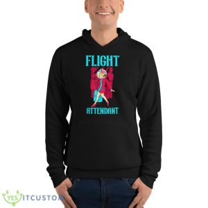 Flight Attendant Airlines Airplane Stewardess Shirt - Unisex Fleece Pullover Hoodie