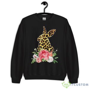 Floral Leopard Bunny, Funny Boy Girl Kid Shirt 8 Floral Leopard Bunny, Funny Boy Girl Kid Shirt - Unisex Crewneck Sweatshirt