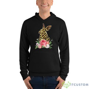 Floral Leopard Bunny, Funny Boy Girl Kid Shirt 9 Floral Leopard Bunny, Funny Boy Girl Kid Shirt - Unisex Fleece Pullover Hoodie