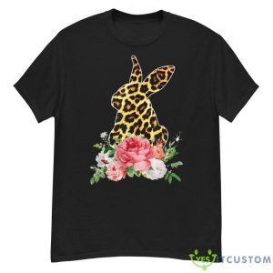 Floral Leopard Bunny, Funny Boy Girl Kid Shirt - G500 Men’s Classic T-Shirt
