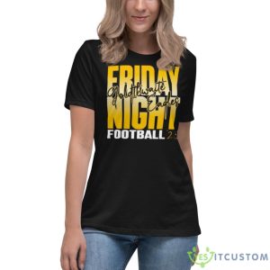 Friday Night Goldthwaite Eagles Football Logo 2023 Shirt - Women's Relaxed Short Sleeve Jersey Tee