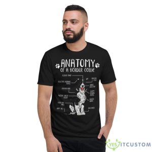 Funny Border Collie Anatomy Dog Lover Shirt - Short Sleeve T-Shirt