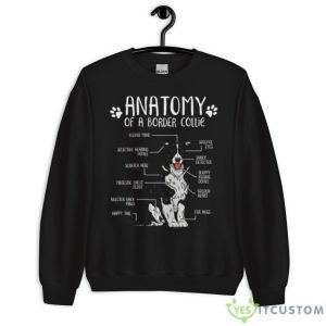 Funny Border Collie Anatomy Dog Lover Shirt - Unisex Crewneck Sweatshirt