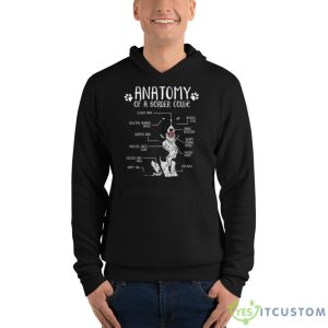 Funny Border Collie Anatomy Dog Lover Shirt - Unisex Fleece Pullover Hoodie