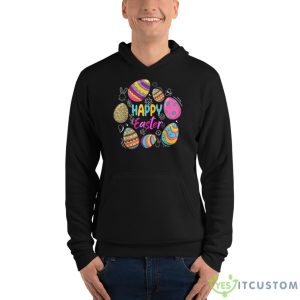 Funny Happy Easter Group Eggs Shirt - Unisex Fleece Pullover Hoodie