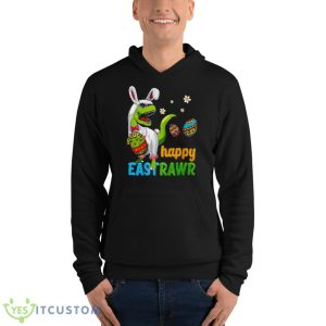 Funny Happy Eastrawr Shirt - Unisex Fleece Pullover Hoodie