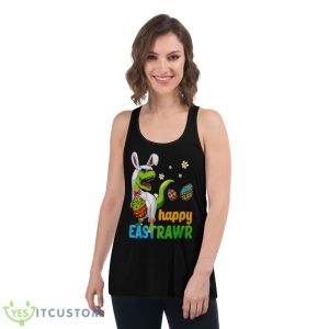 Funny Happy Eastrawr Shirt - Women's Flowy Racerback Tank