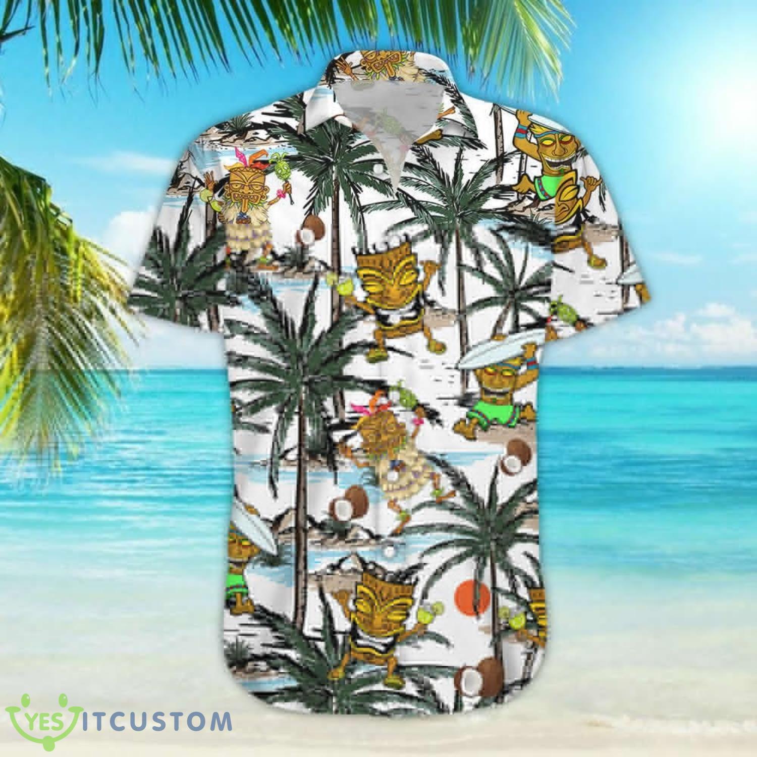 Funny Tiki Romping With Coconut Tree Hawaii Shirt Tropical Themed Gifts 4 Funny Tiki Romping With Coconut Tree Hawaii Shirt Tropical Themed Gifts Product Photo 4