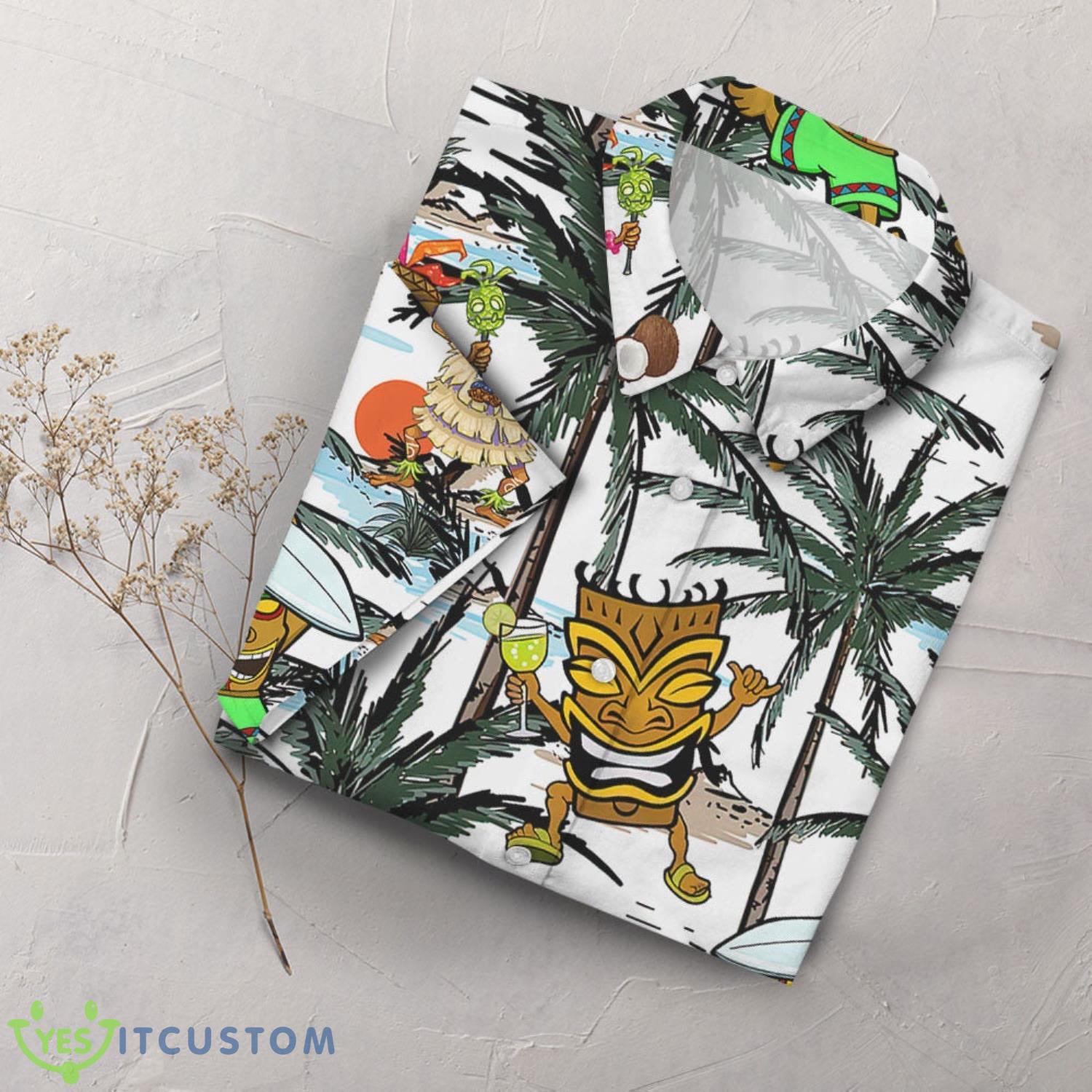 Funny Tiki Romping With Coconut Tree Hawaii Shirt Tropical Themed Gifts 5 Funny Tiki Romping With Coconut Tree Hawaii Shirt Tropical Themed Gifts Product Photo 5
