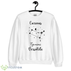 Gemini Curious And Versatile Zodiac Sign Shirt - Unisex Heavy Blend Crewneck Sweatshirt