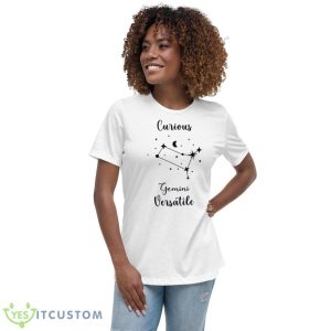 Gemini Curious And Versatile Zodiac Sign Shirt - Women's Relaxed Short Sleeve Jersey Tee