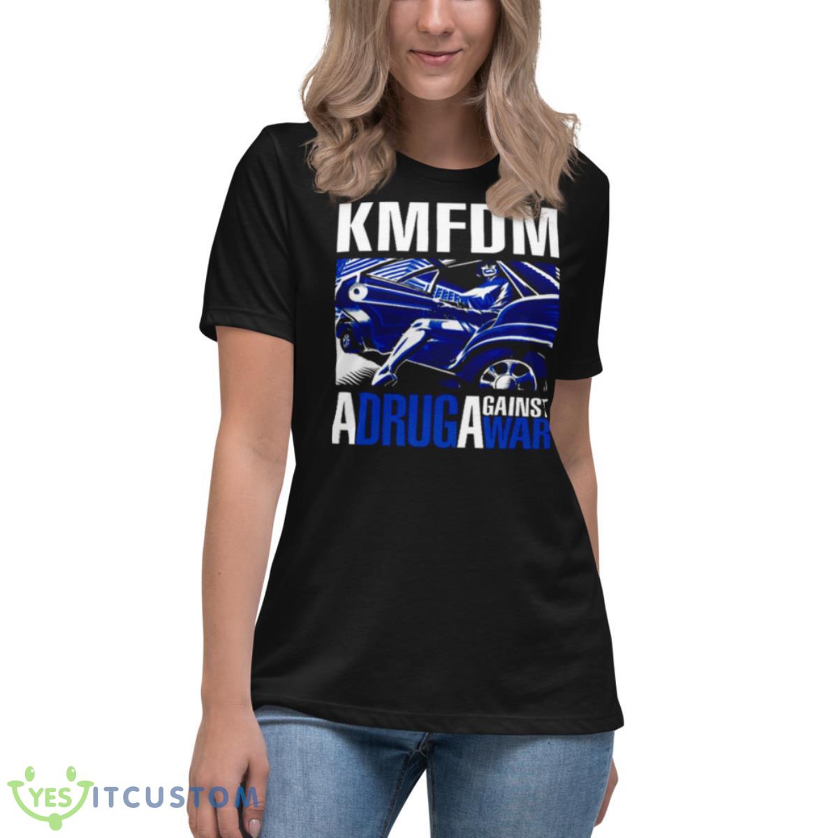 Go To Hell Kmfdm Band Shirt 6 Go To Hell Kmfdm Band Shirt - Women's Relaxed Short Sleeve Jersey Tee