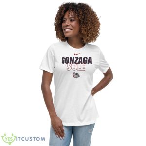 Gonzaga Bulldogs Nike On Court Bench Shirt - Women's Relaxed Short Sleeve Jersey Tee