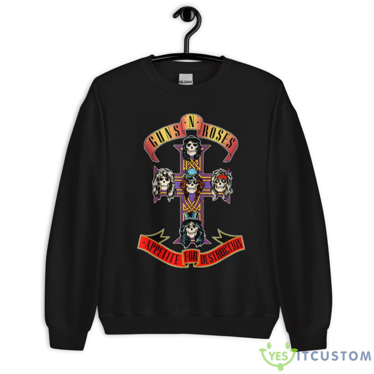 Guns N' Roses Official Short Sleeve Cross Shirt 3 Guns N' Roses Official Short Sleeve Cross Shirt - Unisex Crewneck Sweatshirt