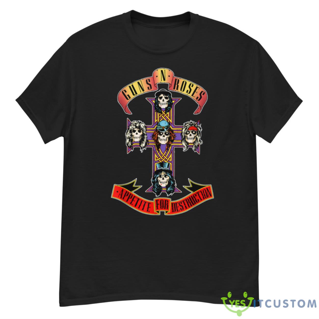 Guns N' Roses Official Short Sleeve Cross Shirt 12 Guns N