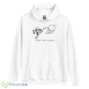 Halo Hurricane Relief Fight The Flood Shirt - Unisex Heavy Blend Hooded Sweatshirt