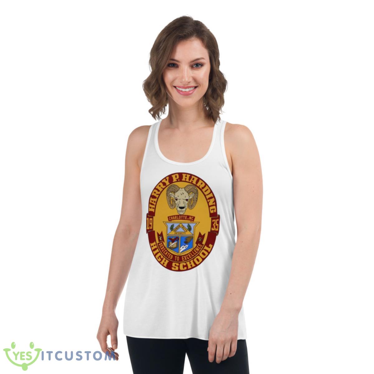 Harding High School 1935 Logo Shirt 4 Harding High School 1935 Logo Shirt - Women's Flowy Racerback Tank