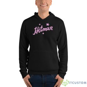 Hitman Pink Logo Shawn Michaels Shirt - Unisex Fleece Pullover Hoodie