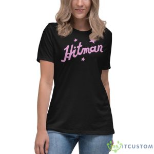 Hitman Pink Logo Shawn Michaels Shirt - Women's Relaxed Short Sleeve Jersey Tee