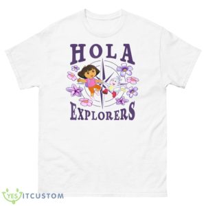 Hola Explorers Floral Compass Dora The Explorer Shirt - 500 Men’s Classic Tee Gildan