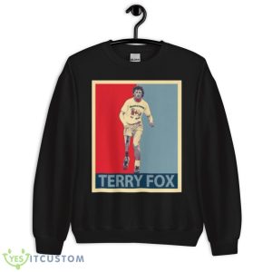 Hope Graphic Terry Fox Shirt - Unisex Crewneck Sweatshirt