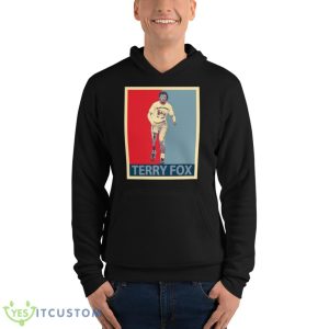 Hope Graphic Terry Fox Shirt - Unisex Fleece Pullover Hoodie