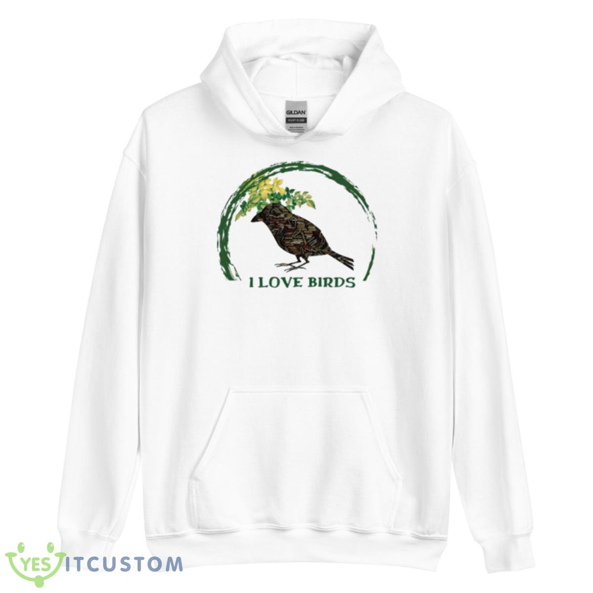 I Love Birds Shirt 11 I Love Birds Shirt - Unisex Heavy Blend Hooded Sweatshirt