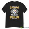 I May Live In Idaho But My Heart Belongs To Pittsburgh Steelers Here We Go Shirt - G500 Men’s Classic T-Shirt