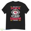 I May Live In Iowa But My Heart Is Always In The Kansas City Chiefs Kingdom Shirt - G500 Men’s Classic T-Shirt