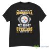 I May Live In Minnesota But My Heart Belongs To Pittsburgh Steelers Here We Go Shirt - G500 Men’s Classic T-Shirt