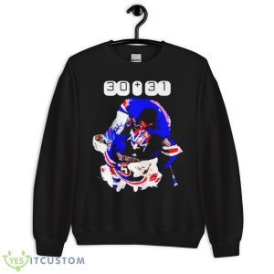 Igor Shesterkin And Henrik Lundqvist 30 31 NY Rangers Shirt 8 Igor Shesterkin And Henrik Lundqvist 30 31 NY Rangers Shirt - Unisex Crewneck Sweatshirt