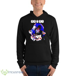 Igor Shesterkin And Henrik Lundqvist 30 31 NY Rangers Shirt 9 Igor Shesterkin And Henrik Lundqvist 30 31 NY Rangers Shirt - Unisex Fleece Pullover Hoodie