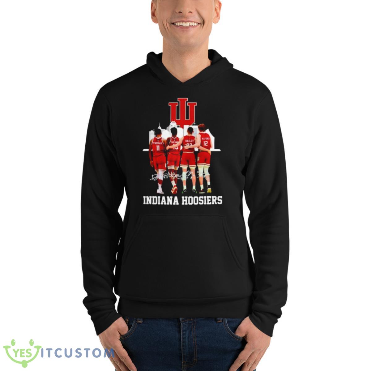 Indiana Hoosiers Thomas Cheaner Bailey And Alford Signature Shirt 13 Indiana Hoosiers Thomas Cheaner Bailey And Alford Signature Shirt - Unisex Fleece Pullover Hoodie