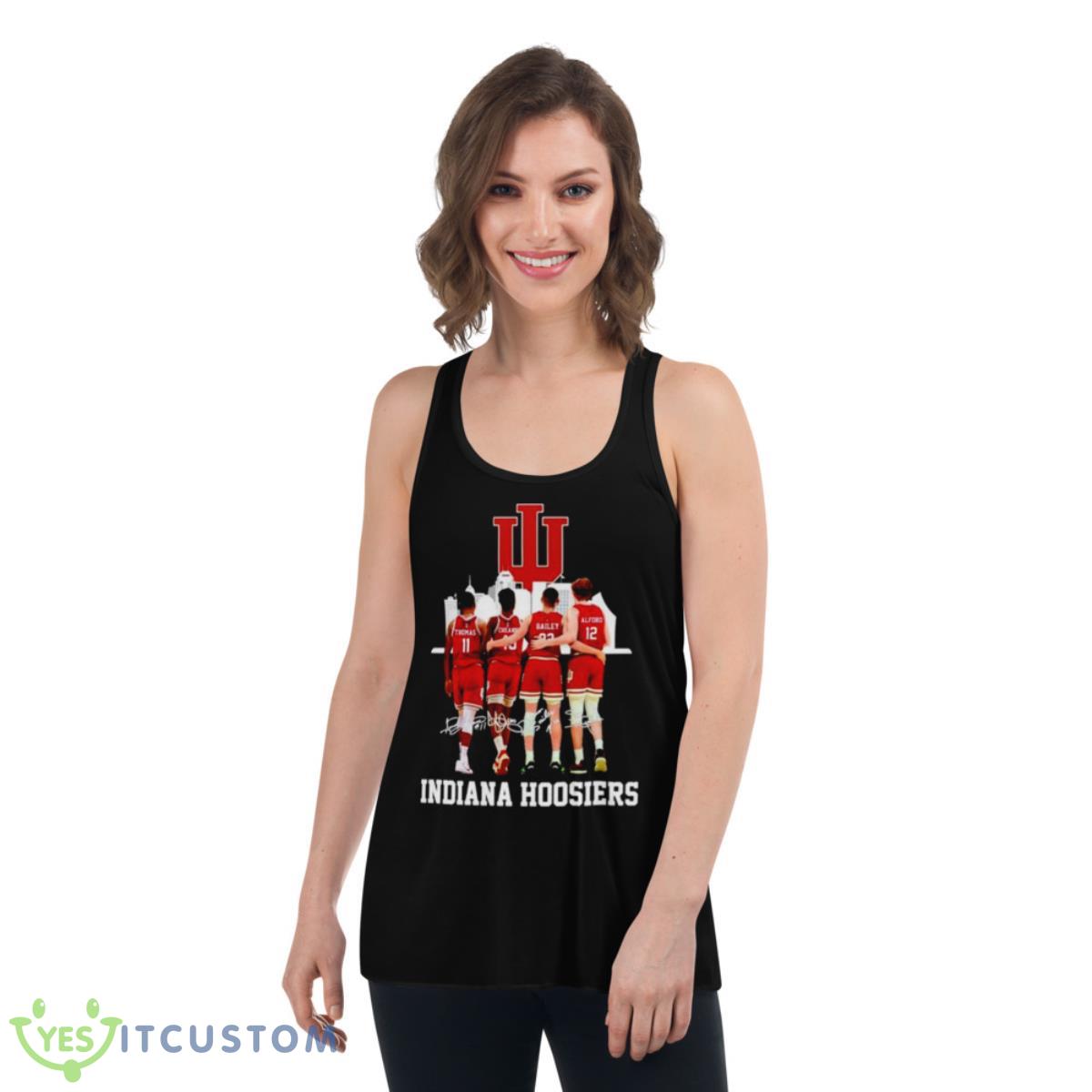 Indiana Hoosiers Thomas Cheaner Bailey And Alford Signature Shirt 5 Indiana Hoosiers Thomas Cheaner Bailey And Alford Signature Shirt - Women's Flowy Racerback Tank
