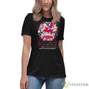 Indians 1915 Forever Signature Thank You For The Memories Shirt - Women's Relaxed Short Sleeve Jersey Tee