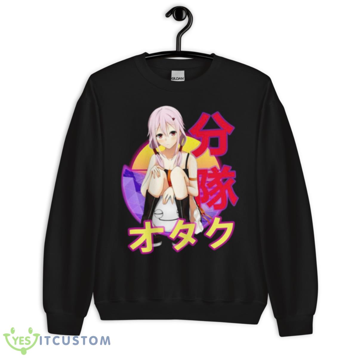Inori Yuzuriha Guilty Crown Giruti Kuraun Shirt 3 Inori Yuzuriha Guilty Crown Giruti Kuraun Shirt - Unisex Crewneck Sweatshirt