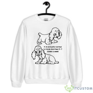 It Is Actually Normal To Have Diarrhea 5 7 Times A Week Shirt - Unisex Heavy Blend Crewneck Sweatshirt