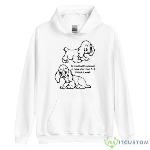 It Is Actually Normal To Have Diarrhea 5 7 Times A Week Shirt - Unisex Heavy Blend Hooded Sweatshirt