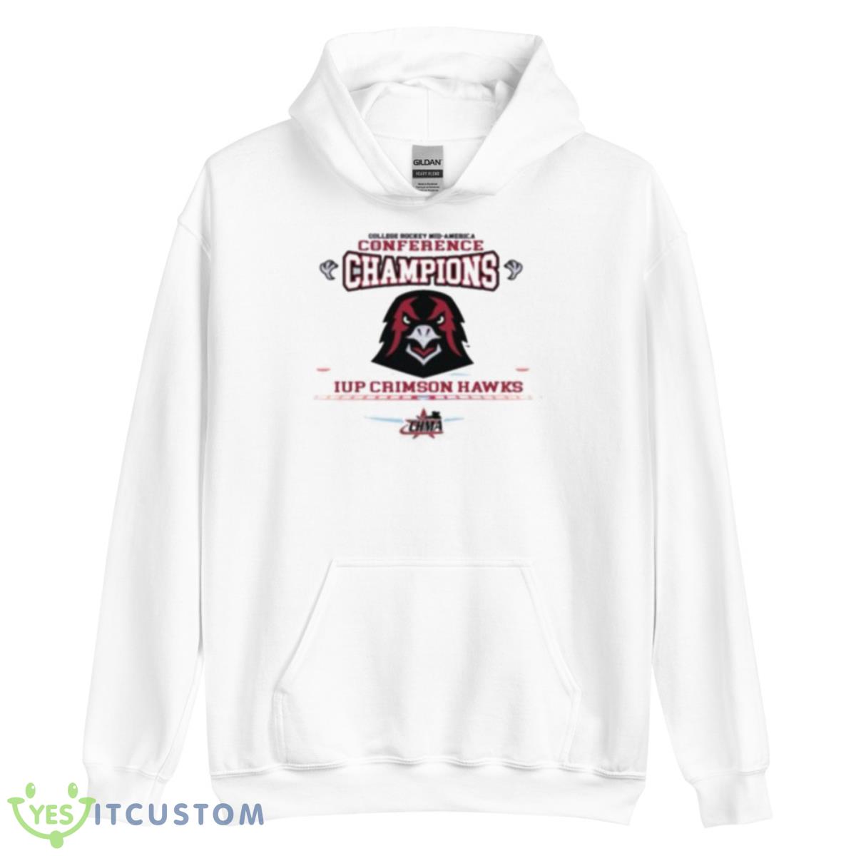 IUP Hockey 2023 CHMA Champions Shirt 3 IUP Hockey 2023 CHMA Champions Shirt - Unisex Heavy Blend Hooded Sweatshirt