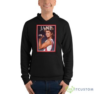 Jane Fonda Style Time Shirt - Unisex Fleece Pullover Hoodie