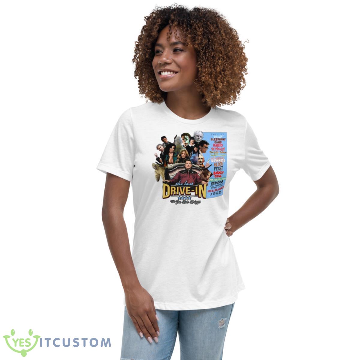 Joe Bob’s Last Drive In Joe Bob Briggs Shirt 5 Joe Bob’s Last Drive In Joe Bob Briggs Shirt - Women's Relaxed Short Sleeve Jersey Tee