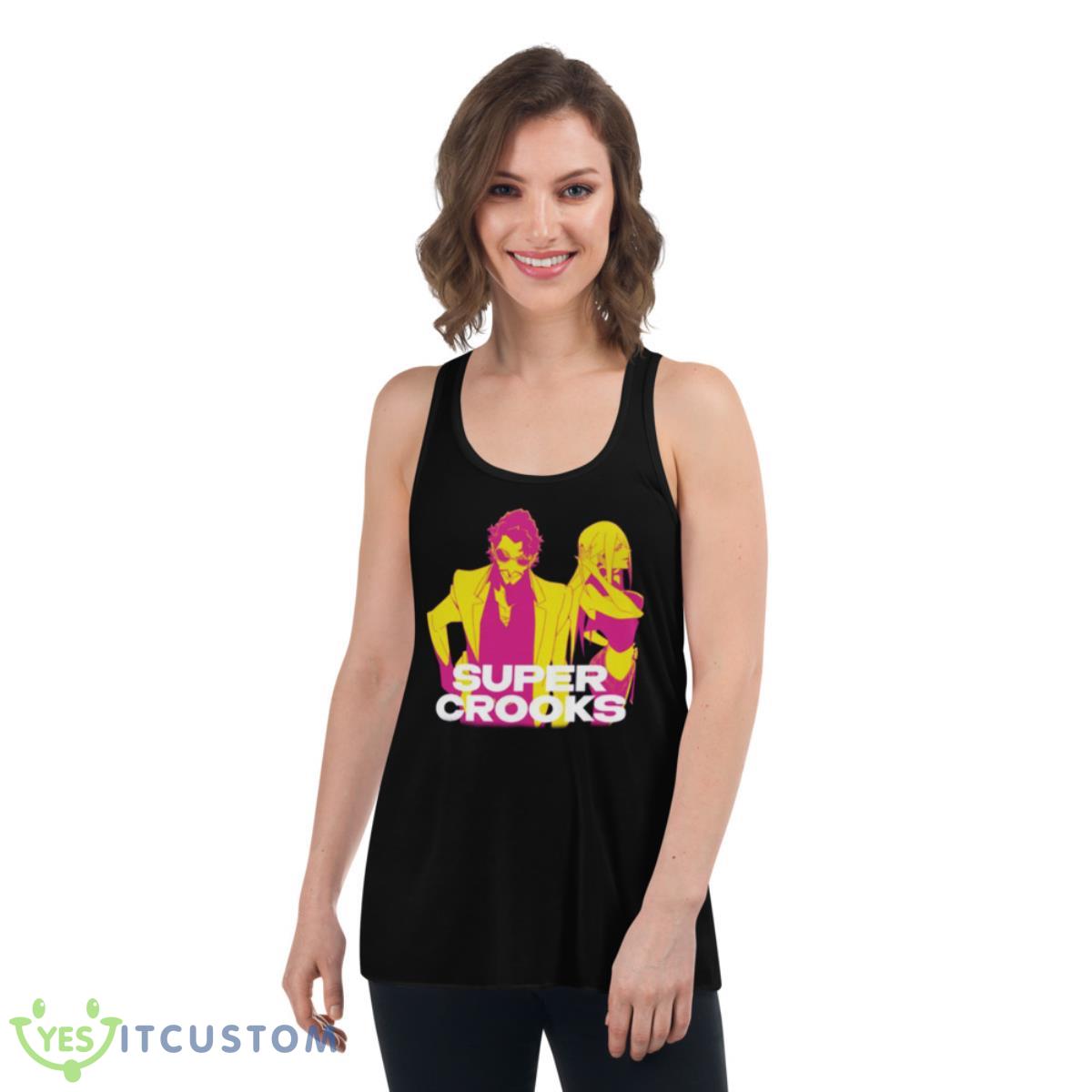Johnny Bolt Super Crooks Shirt 5 Johnny Bolt Super Crooks Shirt - Women's Flowy Racerback Tank