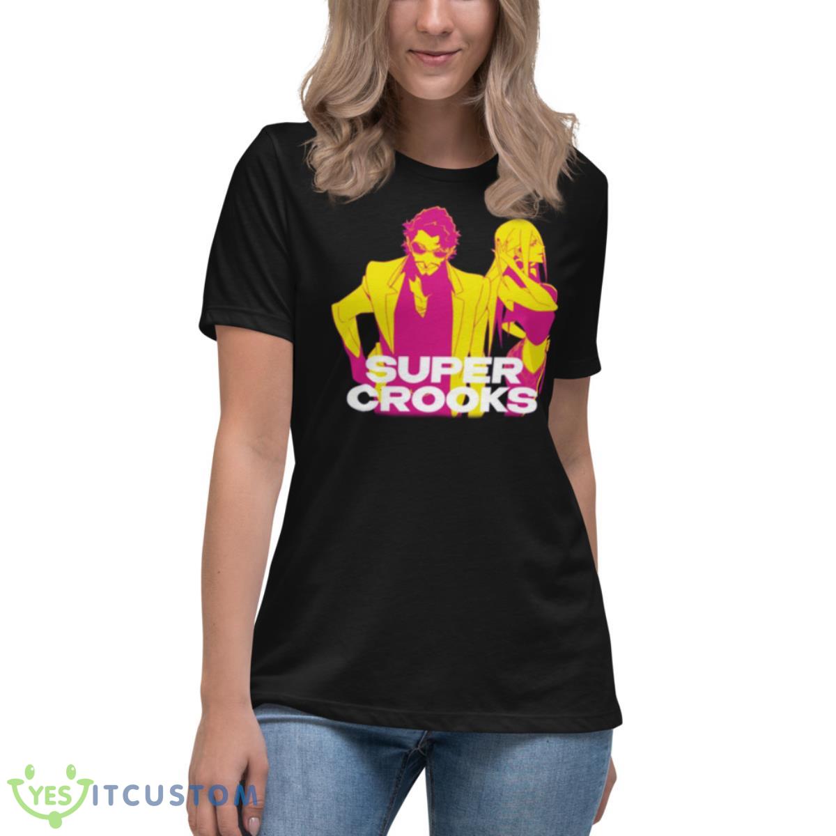 Johnny Bolt Super Crooks Shirt 6 Johnny Bolt Super Crooks Shirt - Women's Relaxed Short Sleeve Jersey Tee