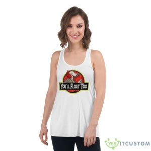 Jurassit Park You’ll Float Too Shirt - Women's Flowy Racerback Tank