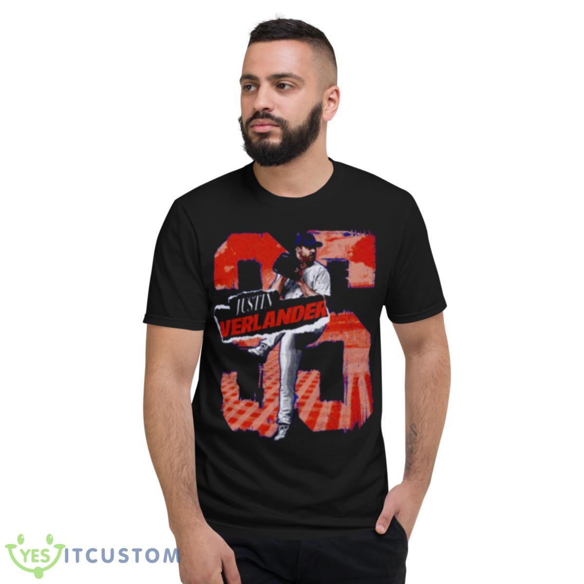 Justin Verlander New York M Rough Shirt 2 Justin Verlander New York M Rough Shirt - Short Sleeve T-Shirt