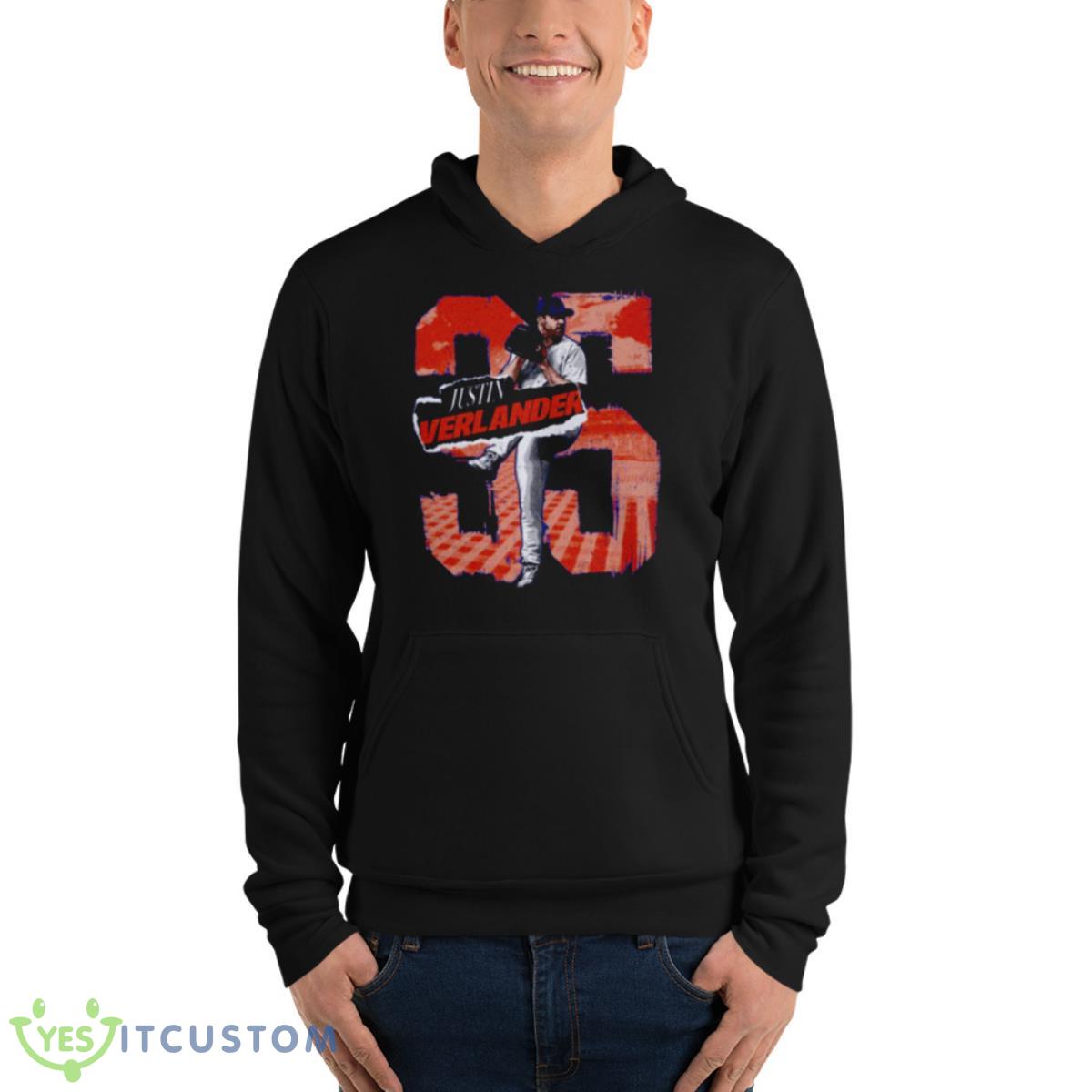 Justin Verlander New York M Rough Shirt 13 Justin Verlander New York M Rough Shirt - Unisex Fleece Pullover Hoodie