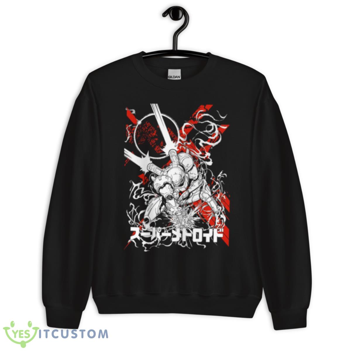 Kanji Logo Super Metroid Shirt 3 Kanji Logo Super Metroid Shirt - Unisex Crewneck Sweatshirt