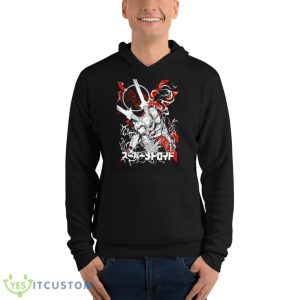 Kanji Logo Super Metroid Shirt 9 Kanji Logo Super Metroid Shirt - Unisex Fleece Pullover Hoodie