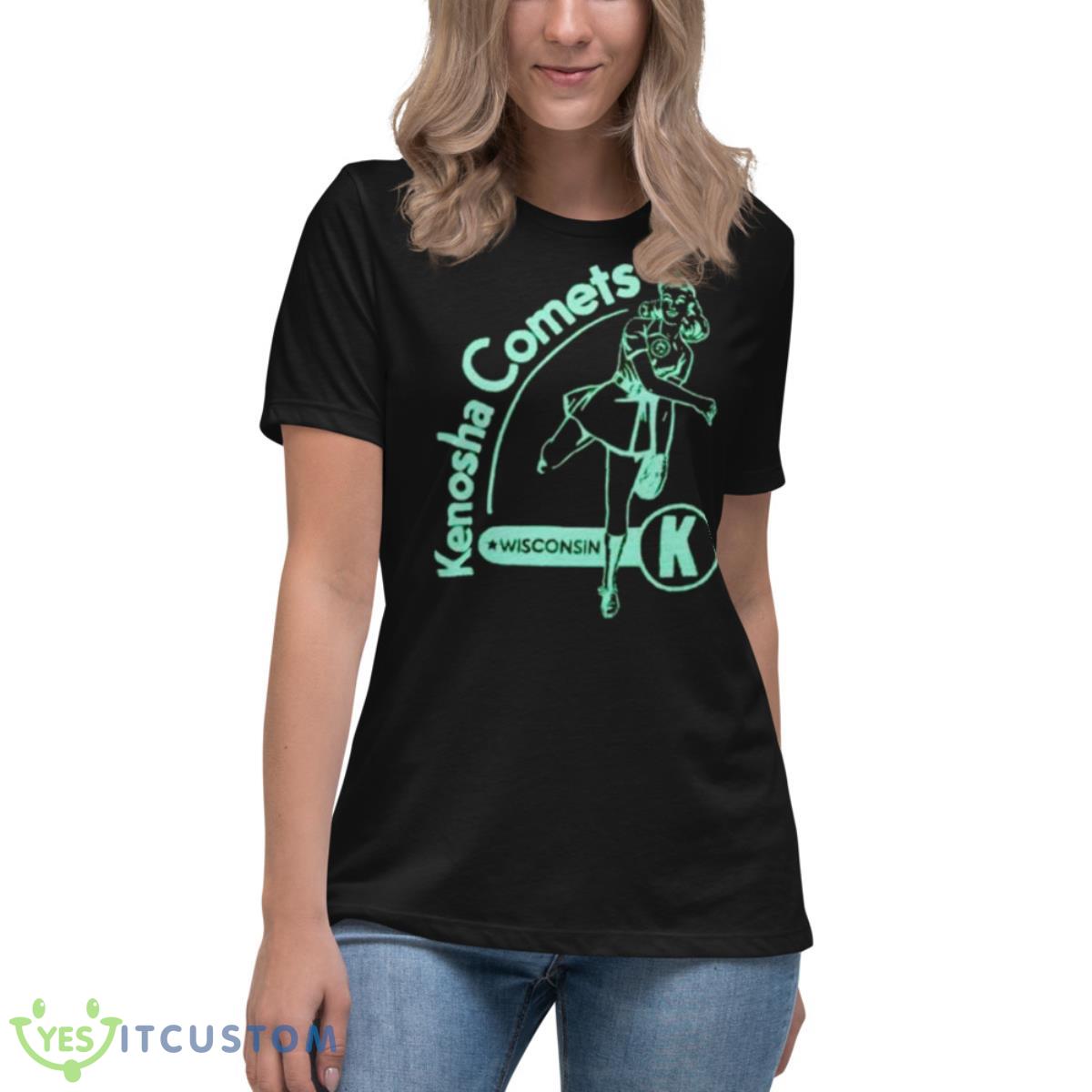 Kenosha Comets Wiscosin Shirt 6 Kenosha Comets Wiscosin Shirt - Women's Relaxed Short Sleeve Jersey Tee